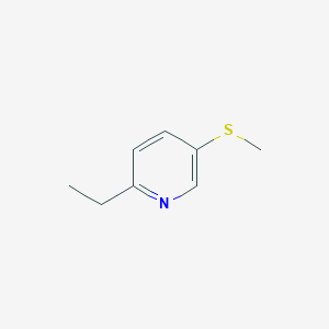 molecular formula C8H11NS B138276 2-Ethyl-5-(methylthio)pyridine CAS No. 149281-49-2