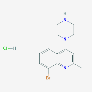 8-Bromo-2-methyl-4-(piperazin-1-yl)quinoline Hydrochloride
