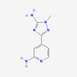 4-(5-amino-1-methyl-1H-1,2,4-triazol-3-yl)pyridin-2-amine