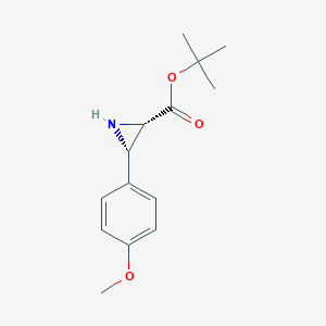 trans-Tert-butyl 3-(4-methoxyphenyl)aziridine-2-carboxylate