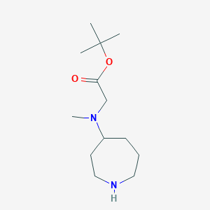 Tert-butyl 2-[(azepan-4-yl)(methyl)amino]acetate
