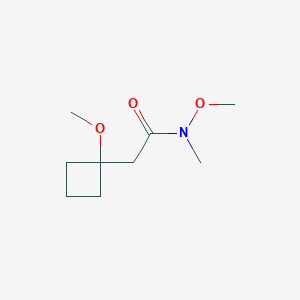 N-methoxy-2-(1-methoxycyclobutyl)-N-methylacetamide