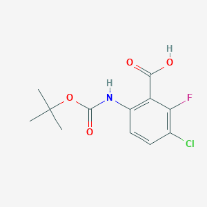 6-tert-Butoxycarbonylamino-3-chloro-2-fluoro-benzoic acid
