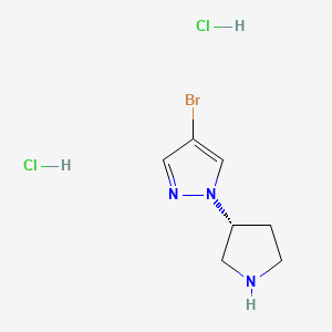 (R)-4-Bromo-1-pyrrolidin-3-yl-1H-pyrazole dihydrochloride