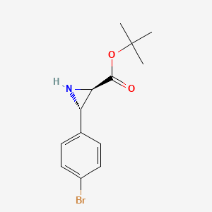 cis-Tert-butyl 3-(4-bromophenyl)aziridine-2-carboxylate