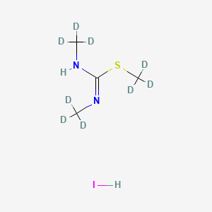 molecular formula C4H11IN2S B13827878 S,N,N'-Trimethylisothiouronium-d9 Iodide 