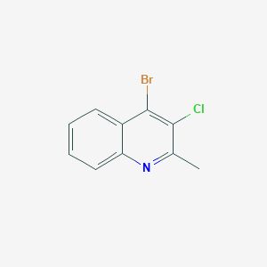 molecular formula C10H7BrClN B1382788 4-Bromo-3-chloro-2-methylquinoline CAS No. 1333250-12-6