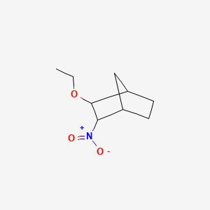 molecular formula C9H15NO3 B13827920 Norbornane, 2-ethoxy-3-nitro- 