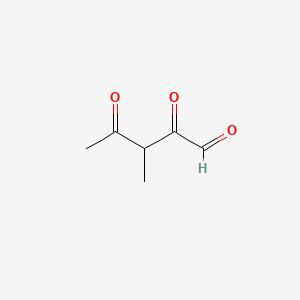 molecular formula C6H8O3 B13827983 Pentanal, 3-methyl-2,4-dioxo- 