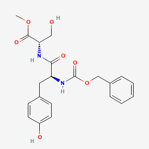 molecular formula C21H24N2O7 B13827984 N-Cbz-Tyr-Ser methyl ester 