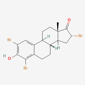 molecular formula C18H19Br3O2 B13827997 2,4,16alpha-Tribromoestrone 