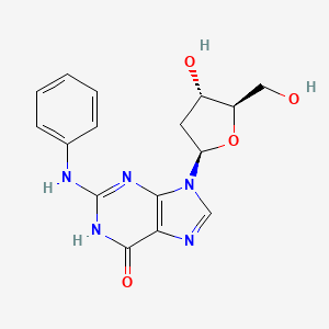 molecular formula C16H17N5O4 B13828012 n2-Phenyldeoxyguanosine 