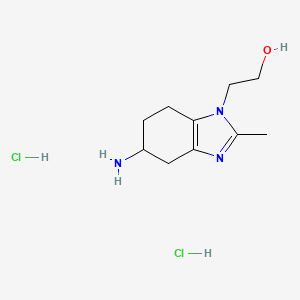 2-(5-amino-2-methyl-4,5,6,7-tetrahydro-1H-1,3-benzodiazol-1-yl)ethan-1-ol dihydrochloride
