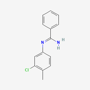 molecular formula C14H13ClN2 B13828036 N-(3-Chloro-p-tolyl)benzamidine CAS No. 23557-79-1