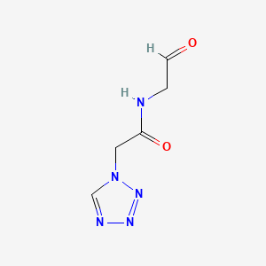 molecular formula C5H7N5O2 B13828053 N-(2-oxoethyl)-2-(tetrazol-1-yl)acetamide 