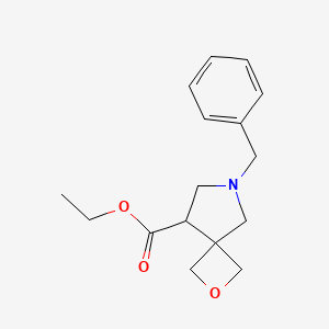 molecular formula C16H21NO3 B1382806 Ethyl 6-benzyl-2-oxa-6-azaspiro[3.4]octane-8-carboxylate CAS No. 1286692-89-4