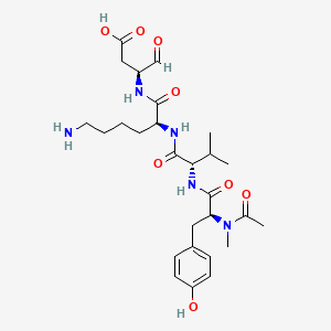 molecular formula C27H41N5O8 B13828094 Ac-N(Me)Tyr-Val-Lys-Asp-al 