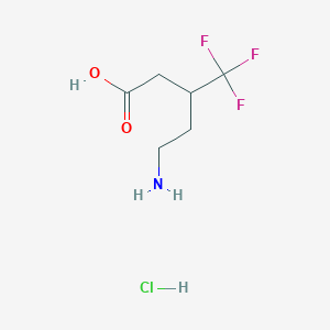 5-Amino-3-(trifluoromethyl)pentanoic acid hydrochloride