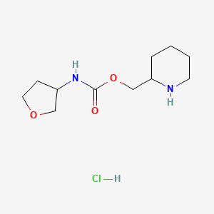 piperidin-2-ylmethyl N-(oxolan-3-yl)carbamate hydrochloride