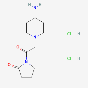 1-[2-(4-Aminopiperidin-1-yl)acetyl]pyrrolidin-2-one dihydrochloride