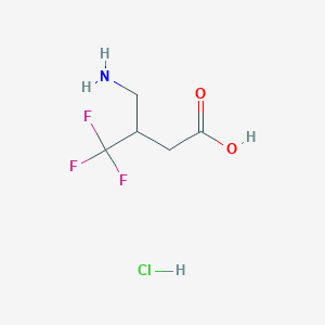 4-Amino-3-(trifluoromethyl)butanoic acid hydrochloride