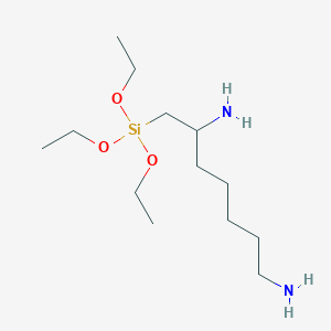 molecular formula C13H32N2O3Si B13828150 N\'-(triethoxysilylmethyl)hexane-1,6-diamine 