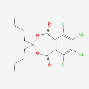 molecular formula C16H18Cl4O4Sn B13828400 Dibutyltin tetrachlorophthalate CAS No. 23535-89-9