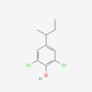 molecular formula C10H12Cl2O B13828407 Phenol, 2,6-dichloro-4-(1-methylpropyl)- 