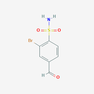 2-Bromo-4-formylbenzene-1-sulfonamide