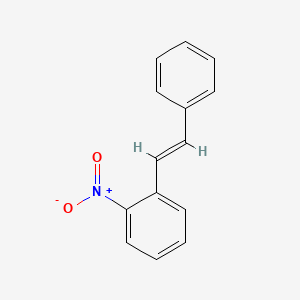 molecular formula C14H11NO2 B13828431 Benzene, 1-nitro-2-(2-phenylethenyl)-, (E)- CAS No. 4264-29-3