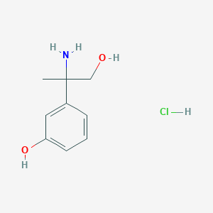 3-(2-Amino-1-hydroxypropan-2-yl)phenol hydrochloride