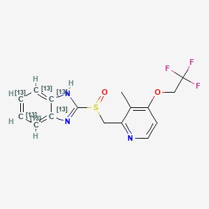 molecular formula C16H14F3N3O2S B13828457 Lansoprazole-13C6 