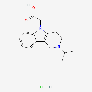 2-[2-(propan-2-yl)-1H,2H,3H,4H,5H-pyrido[4,3-b]indol-5-yl]acetic acid hydrochloride