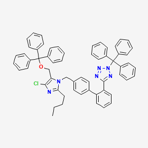 molecular formula C60H51ClN6O B13828471 N,O-DitritylLosartan 