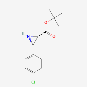 trans-Tert-butyl 3-(4-chlorophenyl)aziridine-2-carboxylate