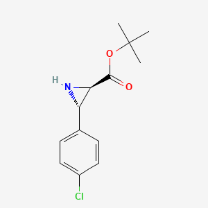 cis-Tert-butyl 3-(4-chlorophenyl)aziridine-2-carboxylate