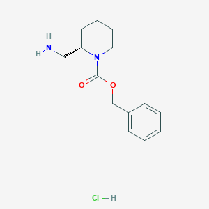 molecular formula C14H21ClN2O2 B13828571 benzyl (2S)-2-(aminomethyl)piperidine-1-carboxylate;hydrochloride 