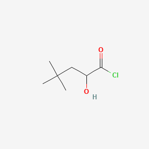 molecular formula C7H13ClO2 B13828616 Pentanoyl chloride, 2-hydroxy-4,4-dimethyl- 