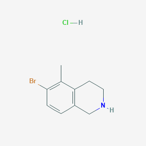 molecular formula C10H13BrClN B1382864 6-Bromo-5-methyl-1,2,3,4-tetrahydro-isoquinoline hydrochloride CAS No. 1823562-09-9