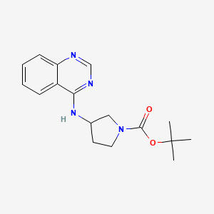 molecular formula C17H22N4O2 B13828692 Tert-butyl 3-(quinazolin-4-ylamino)pyrrolidine-1-carboxylate 