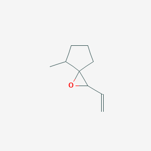 molecular formula C9H14O B138287 2-Ethenyl-4-methyl-1-oxaspiro[2.4]heptane CAS No. 138352-39-3