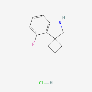 4'-Fluoro-1',2'-dihydrospiro[cyclobutane-1,3'-indole] hydrochloride