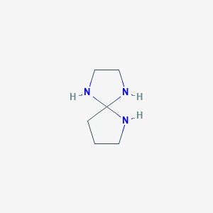 molecular formula C6H13N3 B13828708 1,4,6-Triazaspiro[4.4]nonane CAS No. 286390-79-2