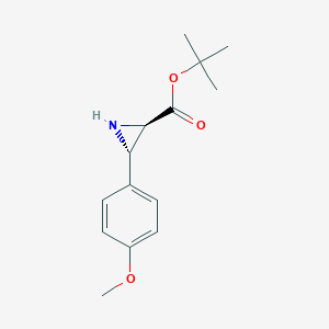 molecular formula C14H19NO3 B1382874 cis-Tert-butyl 3-(4-methoxyphenyl)aziridine-2-carboxylate CAS No. 1431364-00-9