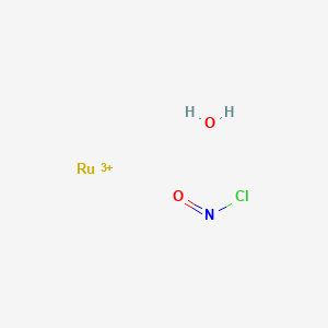 molecular formula ClH2NO2Ru+3 B13828782 Nitrosyl chloride;ruthenium(3+);hydrate 