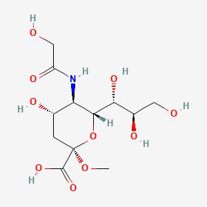 molecular formula C12H21NO10 B13828796 Methyl 3,5-Dideoxy-5-[(Hydroxyacetyl)amino]-D-Glycero-Alpha-D-Galacto-Non-2-Ulopyranosidonic Acid 