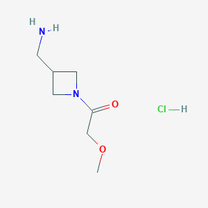 1-[3-(Aminomethyl)azetidin-1-yl]-2-methoxyethan-1-one hydrochloride