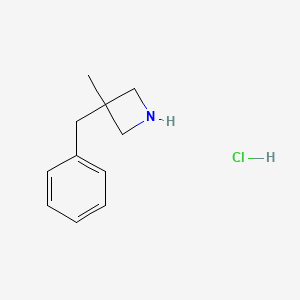 molecular formula C11H16ClN B1382882 3-Benzyl-3-methylazetidine hydrochloride CAS No. 1803605-38-0