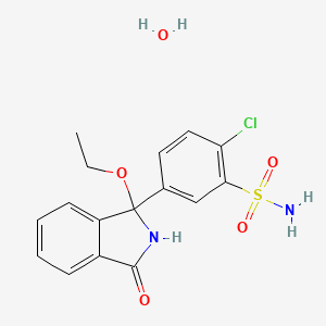 molecular formula C16H17ClN2O5S B13828872 O-Ethyl Chlorthalidone Hydrate 