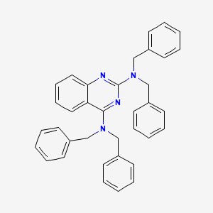 molecular formula C36H32N4 B13828877 Quinazoline, 2,4-bis(dibenzylamino)- CAS No. 16802-74-7